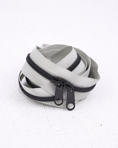 Smoke - Handbag Zipper - Renaissance Ribbons