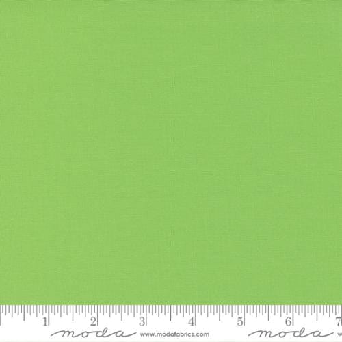 Cotton quilting fabric pattern called 'Lime'. Part of the 'Bella Solids' fabric collection. Designed by Moda for fabric company Moda. SKU: 9900 75. 44-45 inch width.