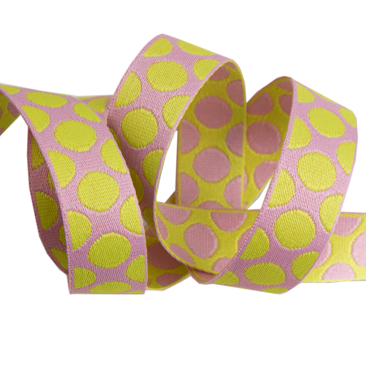 Down to Earth - Dot WEBBING in Cherry Limeade - 1" width - by Tula Pink - One Yard (Preorder)