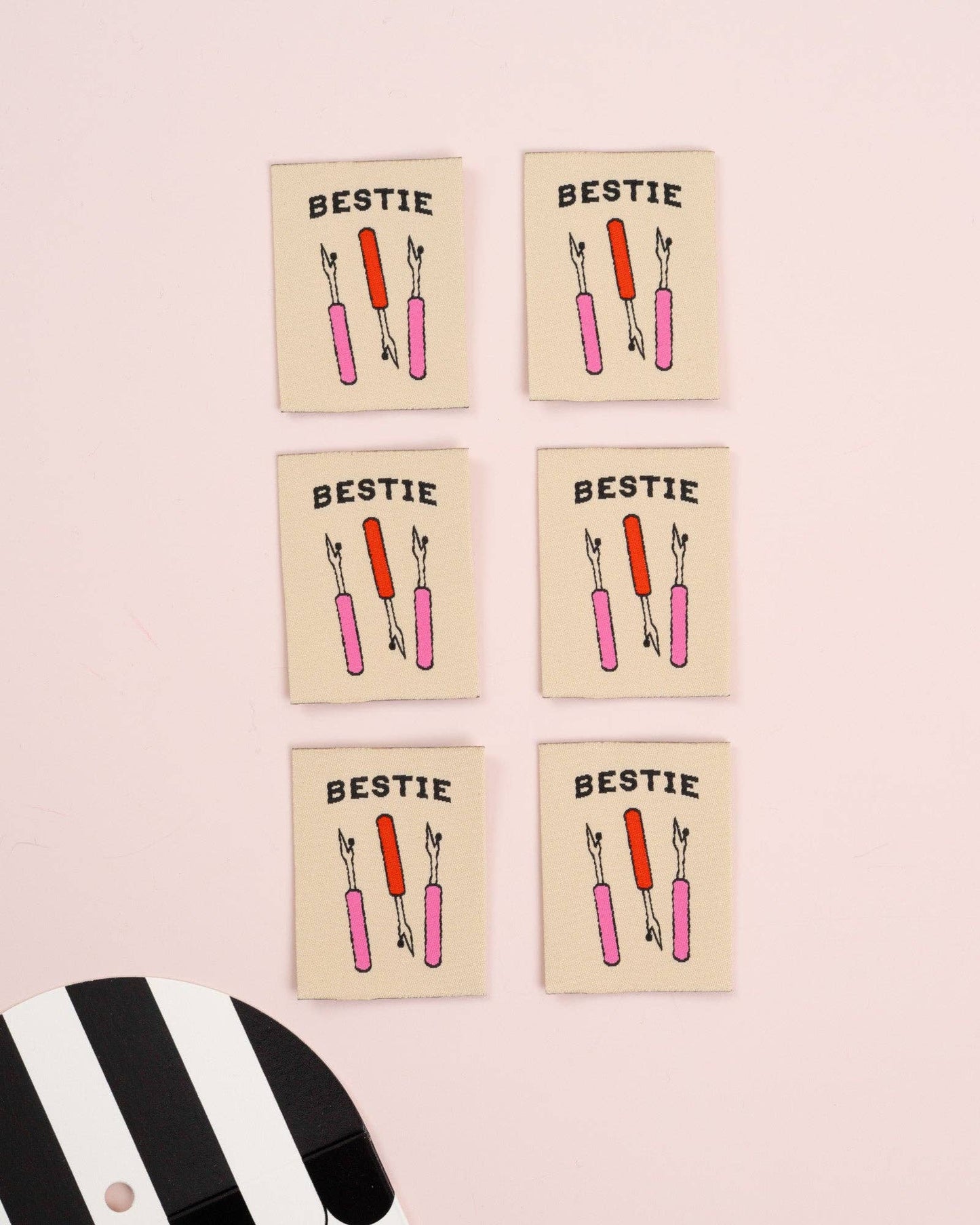Bestie Seam Ripper Large Garment Labels: Set of 6
