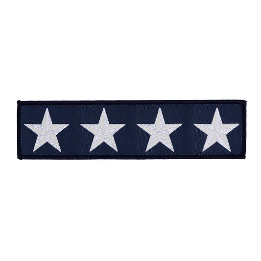 High Flight - 4 Star in Navy - by Sarah Thomas - 38x149mm - Iron-On Applique Patch