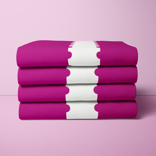 Stamp Stripe - 3 Yard Cut - Stamp Stripe in Raspberry - A-1131-R-3YD