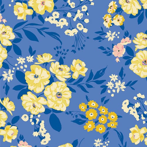 A closeup shot of the quilting fabric pattern called Garden Sonnet, designed by Bonnie Christine for Art Gallery Fabrics, in the Dawn colorway. The SKU is AYP49200.
