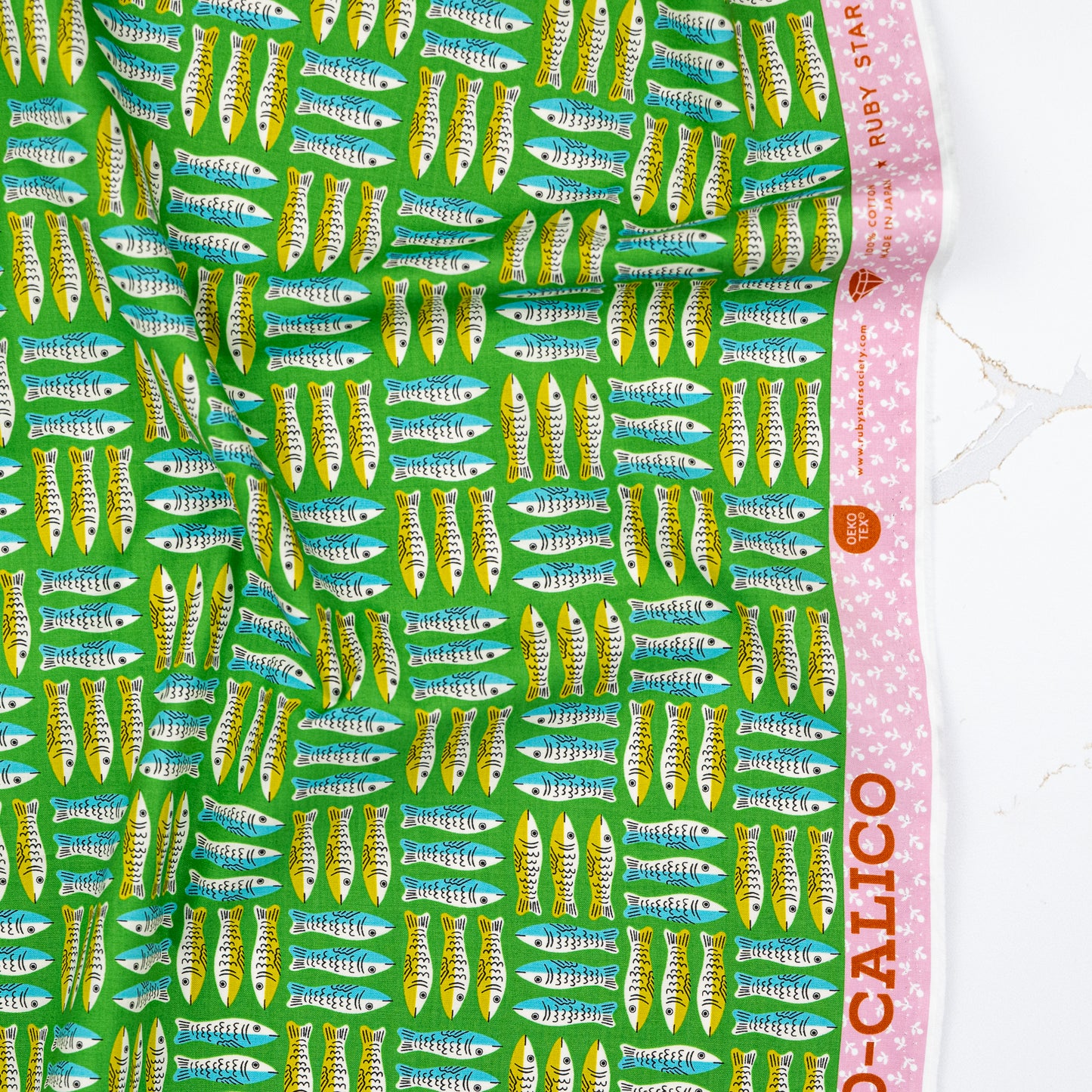 1 800 Calico - Little Sardines in Verdant - Alexia Abegg - RS4168 14 - Half Yard (Preorder)