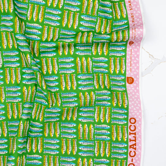 1 800 Calico - Little Sardines in Verdant - Alexia Abegg - RS4168 14 - Half Yard (Preorder)