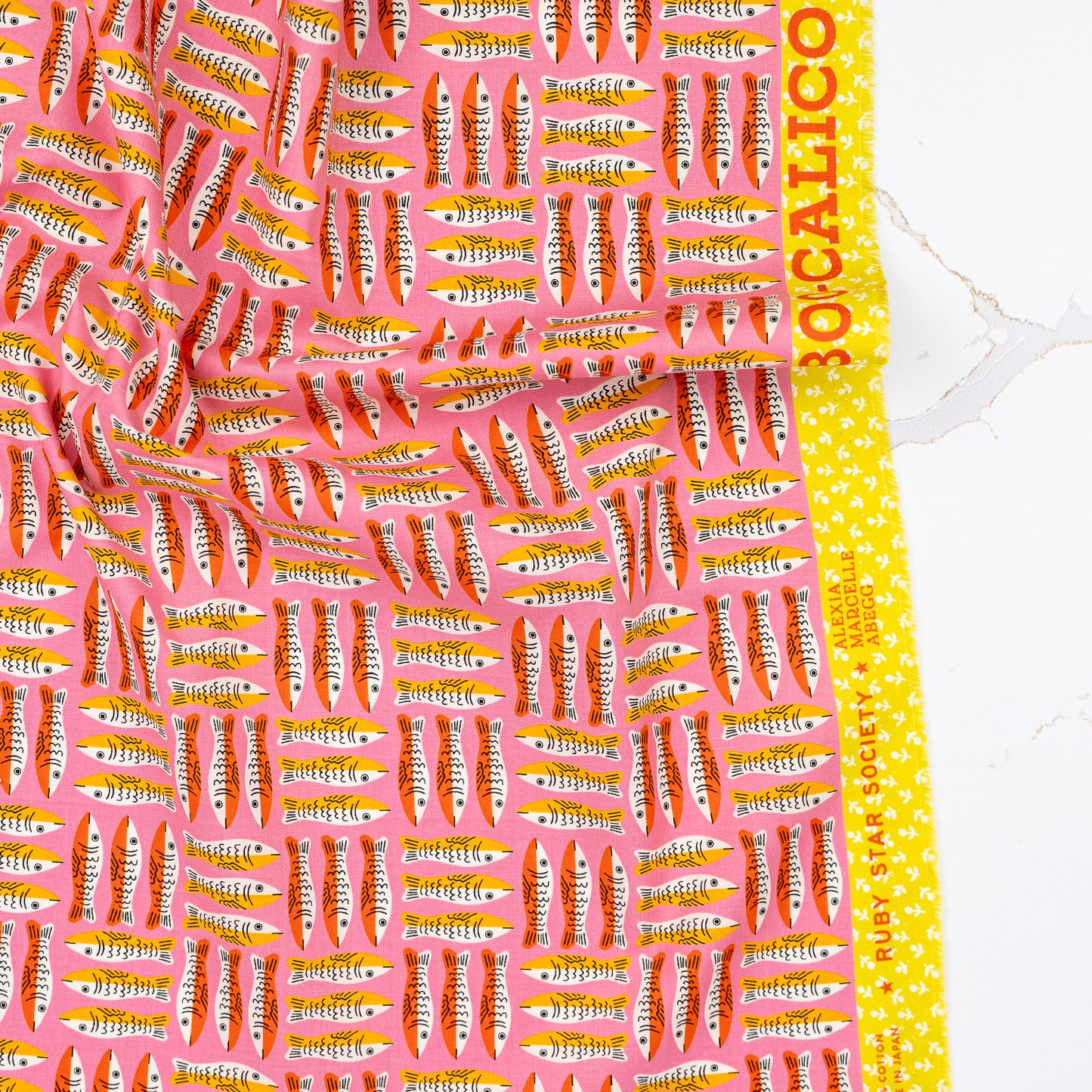 1 800 Calico - Little Sardines in Lucky Pink - Alexia Abegg - RS4168 11 - Half Yard (Preorder)
