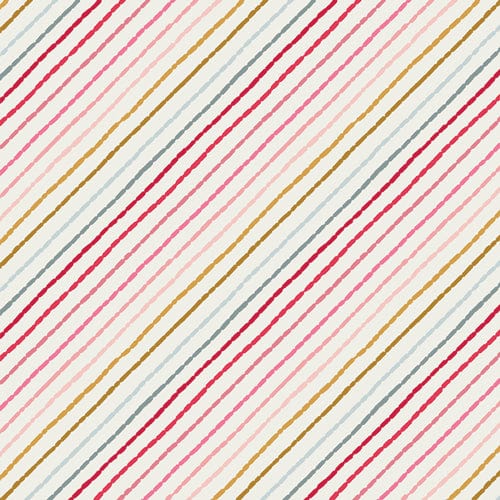 Jolly Ribbons Festive quilting fabric, part of the Adventale fabric collection by Katarina Roccella (SKU: ADV25913)