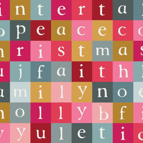 Letters to Santa quilting fabric, part of the Aventale fabric collection by Katarina Roccella (SKU: ADV25915)