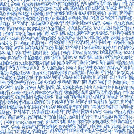 Architextures - Writing in Blueprint - AFR-13501-387 - Half Yard