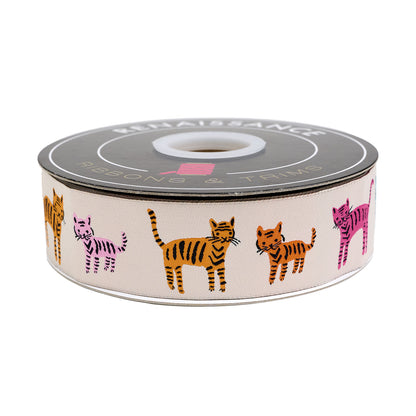 Catnap - Tiger Stripes in Natural - 1-1/2" width - by Alexia Abegg - One Yard