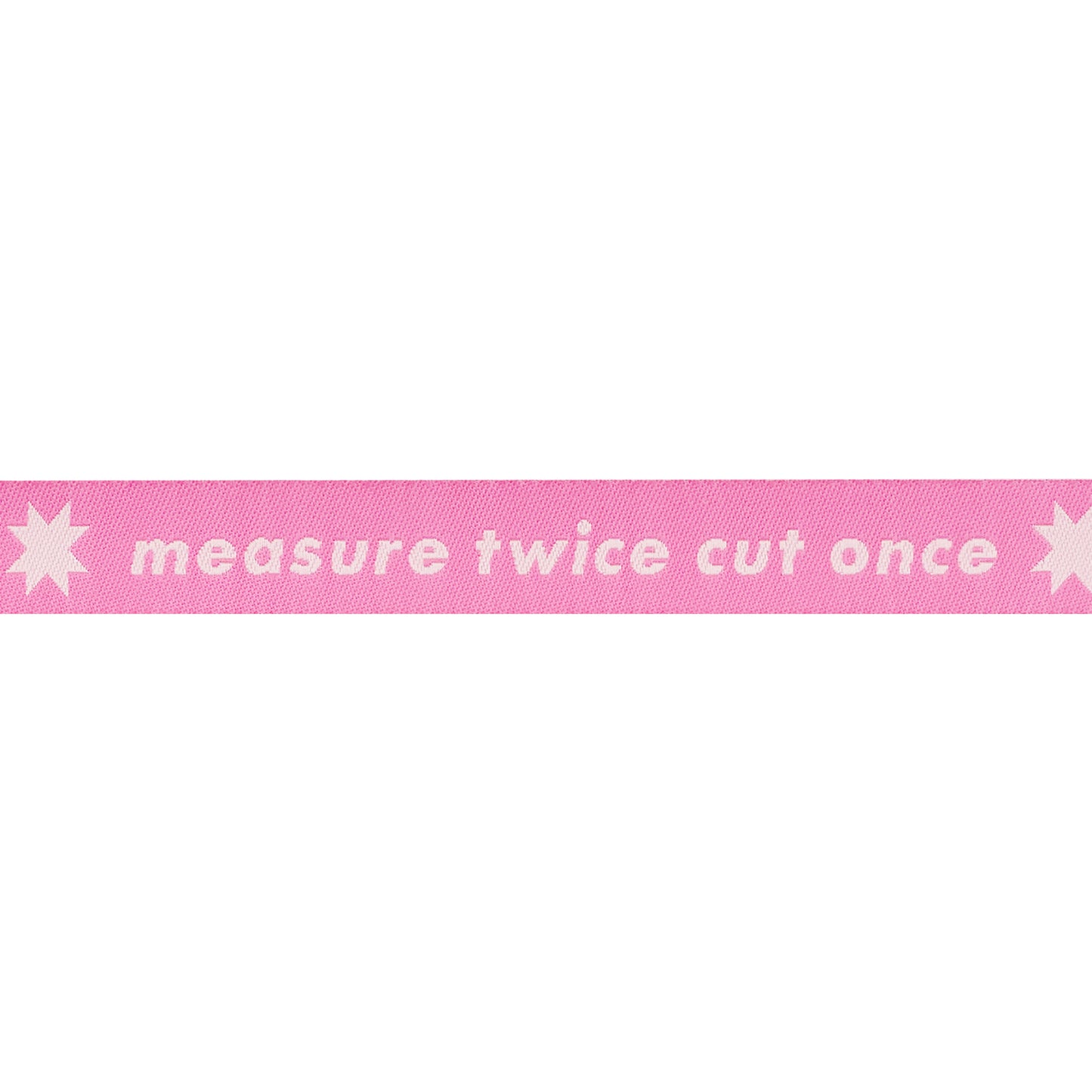 Catnap - Measure Twice in Neon Pink - 5/8" width - by Alexia Abegg - One Yard