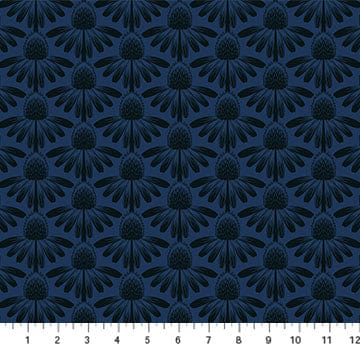Cotton quilting fabric pattern called 'Anna Maria Textiles'. Part of the 'Indelible' fabric collection. Designed by Anna Maria Parry for fabric company Anna Maria Textiles. SKU: AMT1001-86L. 44-45 inch width.