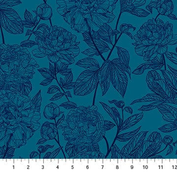 Cotton quilting fabric pattern called 'Anna Maria Textiles'. Part of the 'Indelible' fabric collection. Designed by Anna Maria Parry for fabric company Anna Maria Textiles. SKU: AMT1003-47L. 44-45 inch width.