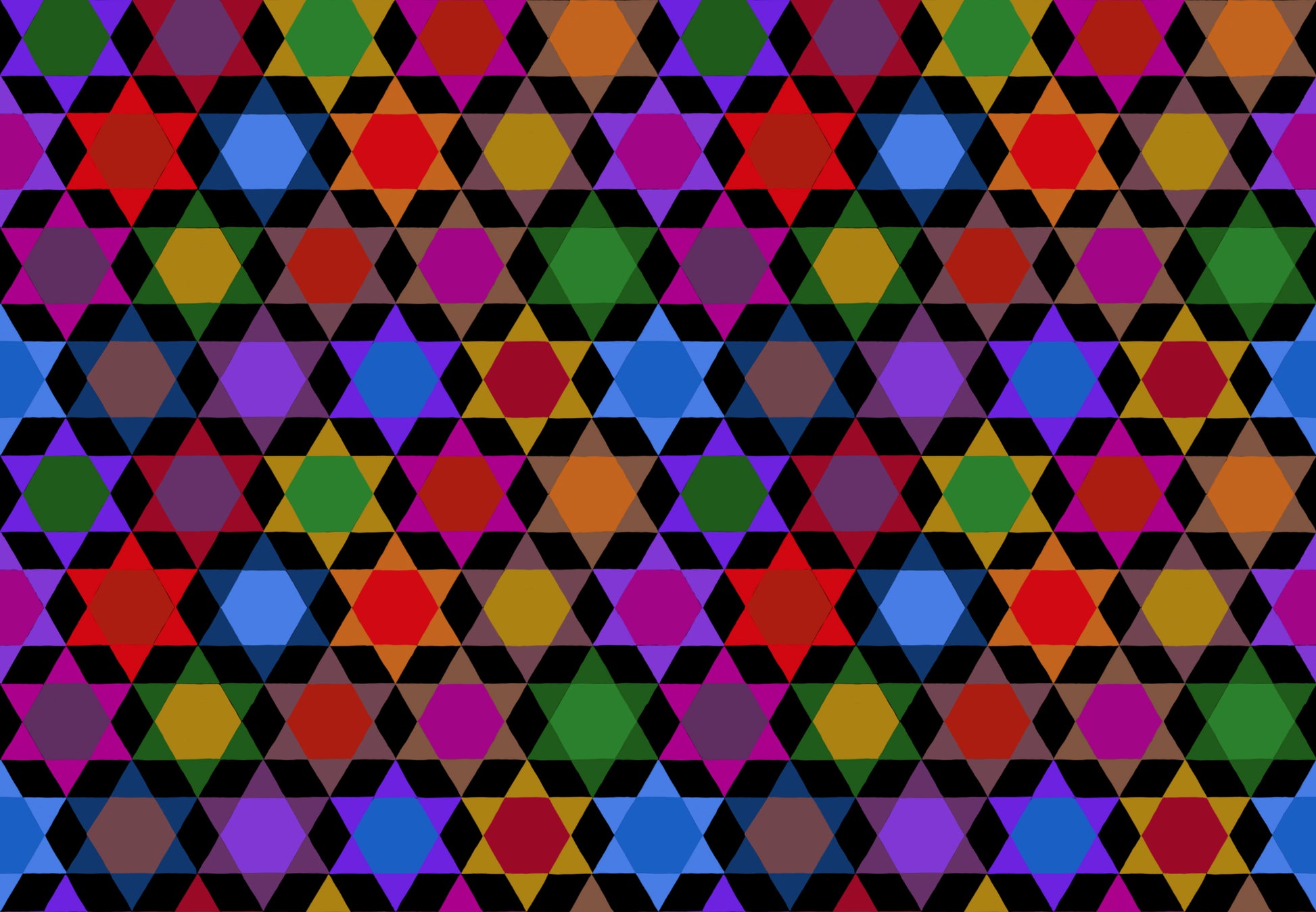 Mosaic quilting fabric, part of the Piecework fabric collection by Anna Maria Textiles (SKU: AMT112-99L)