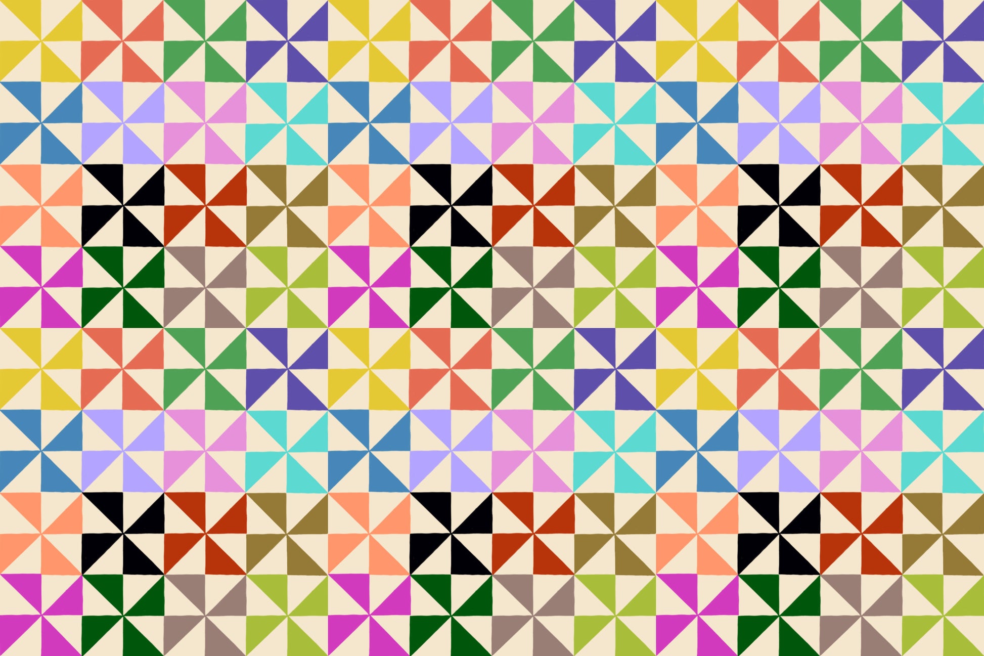 Classic quilting fabric, part of the Piecework fabric collection by Anna Maria Textiles (SKU: AMT113-10C)