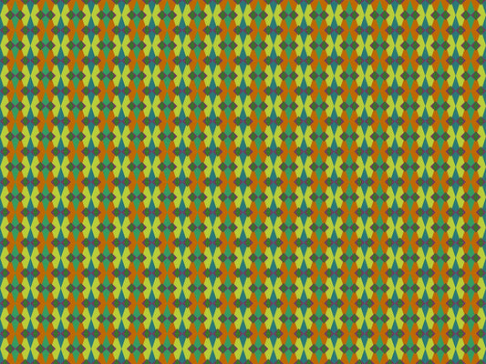 A closeup shot of the quilting fabric pattern called Fractal, designed by Anna Maria Horner, in the leaf colorway. The SKU is AMT128-72V.