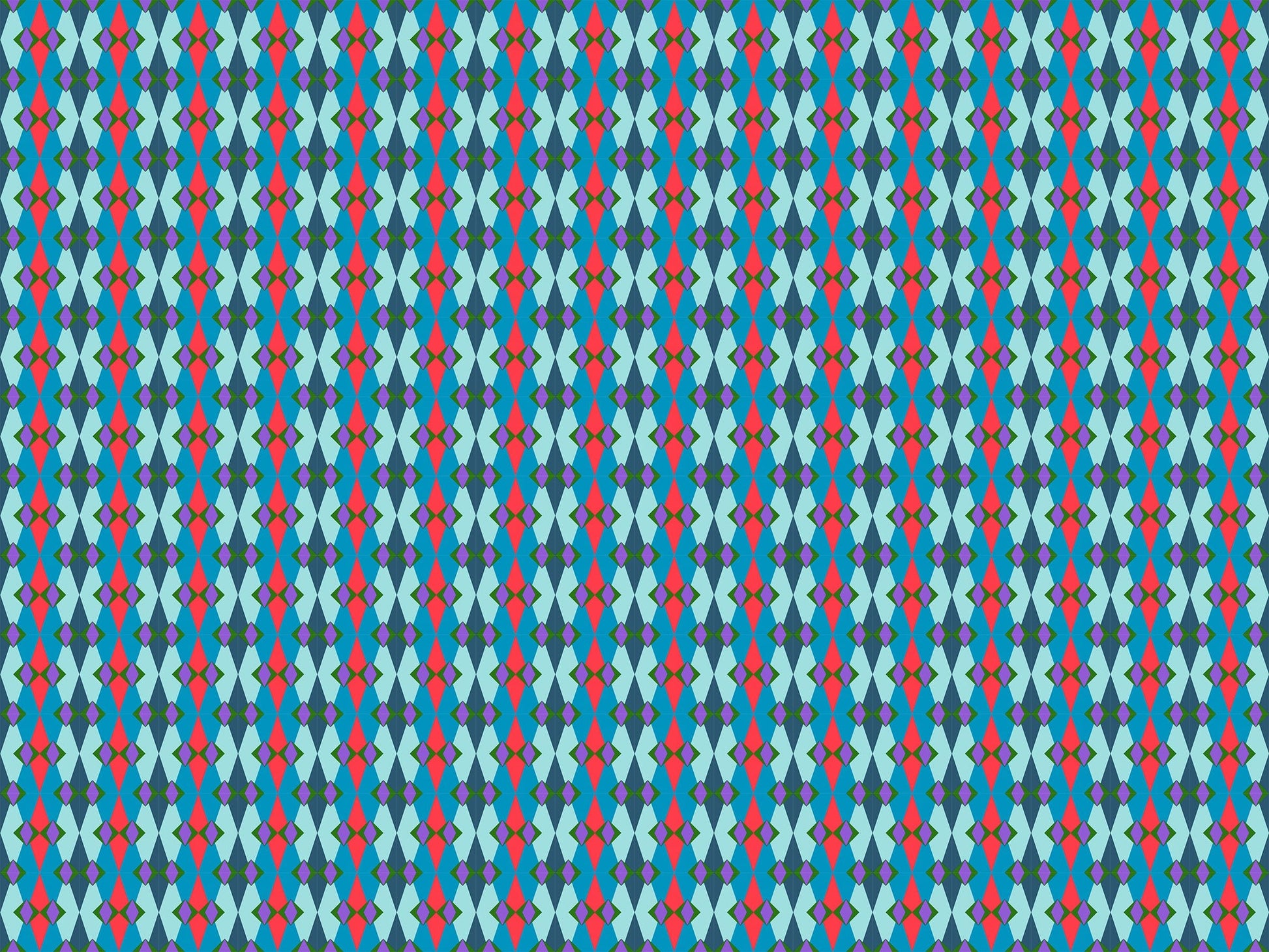 A closeup shot of the quilting fabric pattern called Fractal, designed by Anna Maria Horner, in the berry colorway. The SKU is AMT128-82C.