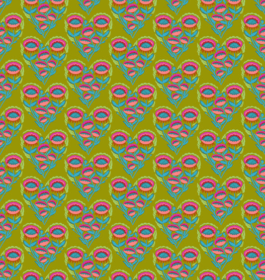 Pitterpat in Lichen quilting fabric, part of the Allegory fabric collection by Anna Maria Textiles (SKU: AMT143-71L)