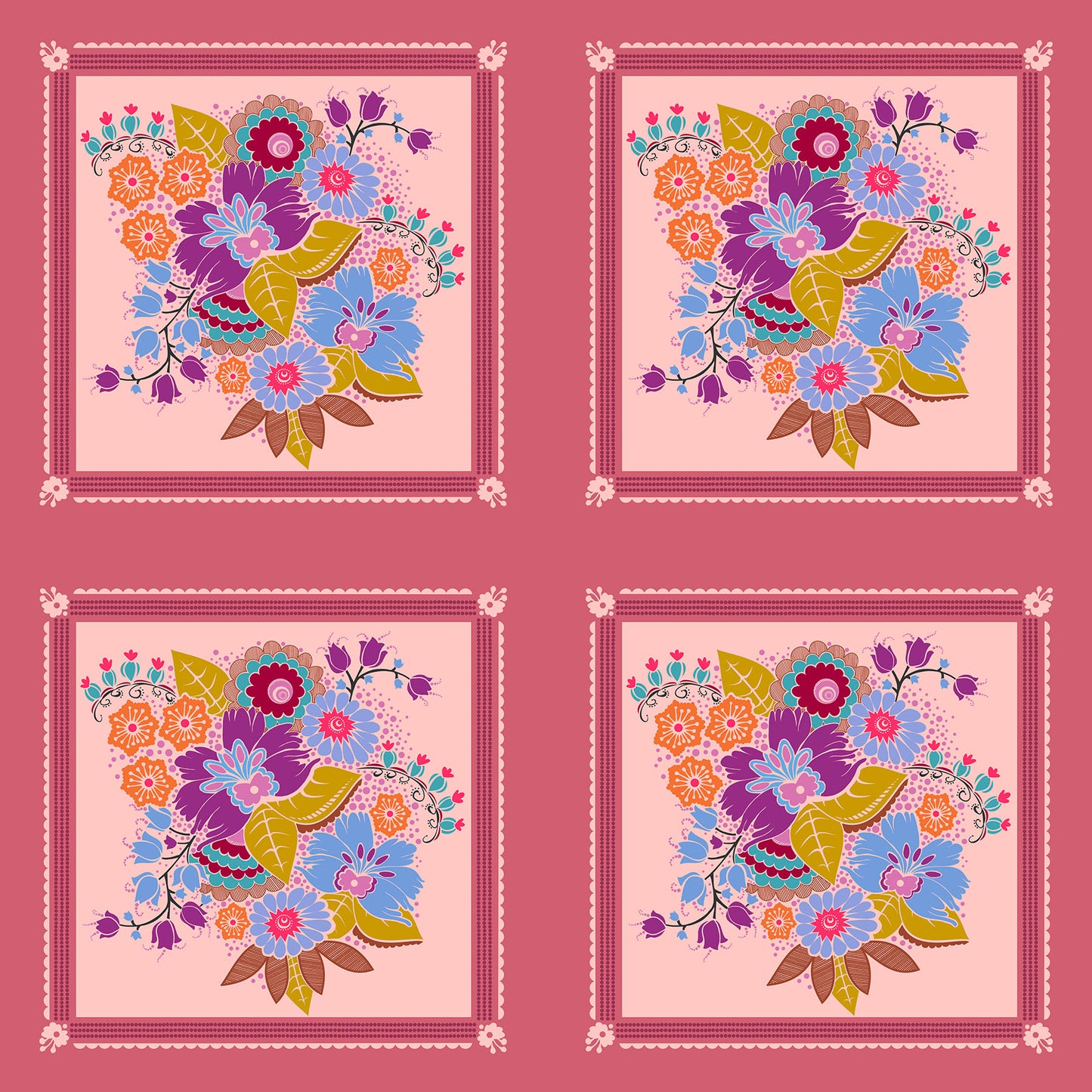 Square Dance in Glow quilting fabric, part of the Allegory fabric collection by Anna Maria Textiles (SKU: AMT144-23L)