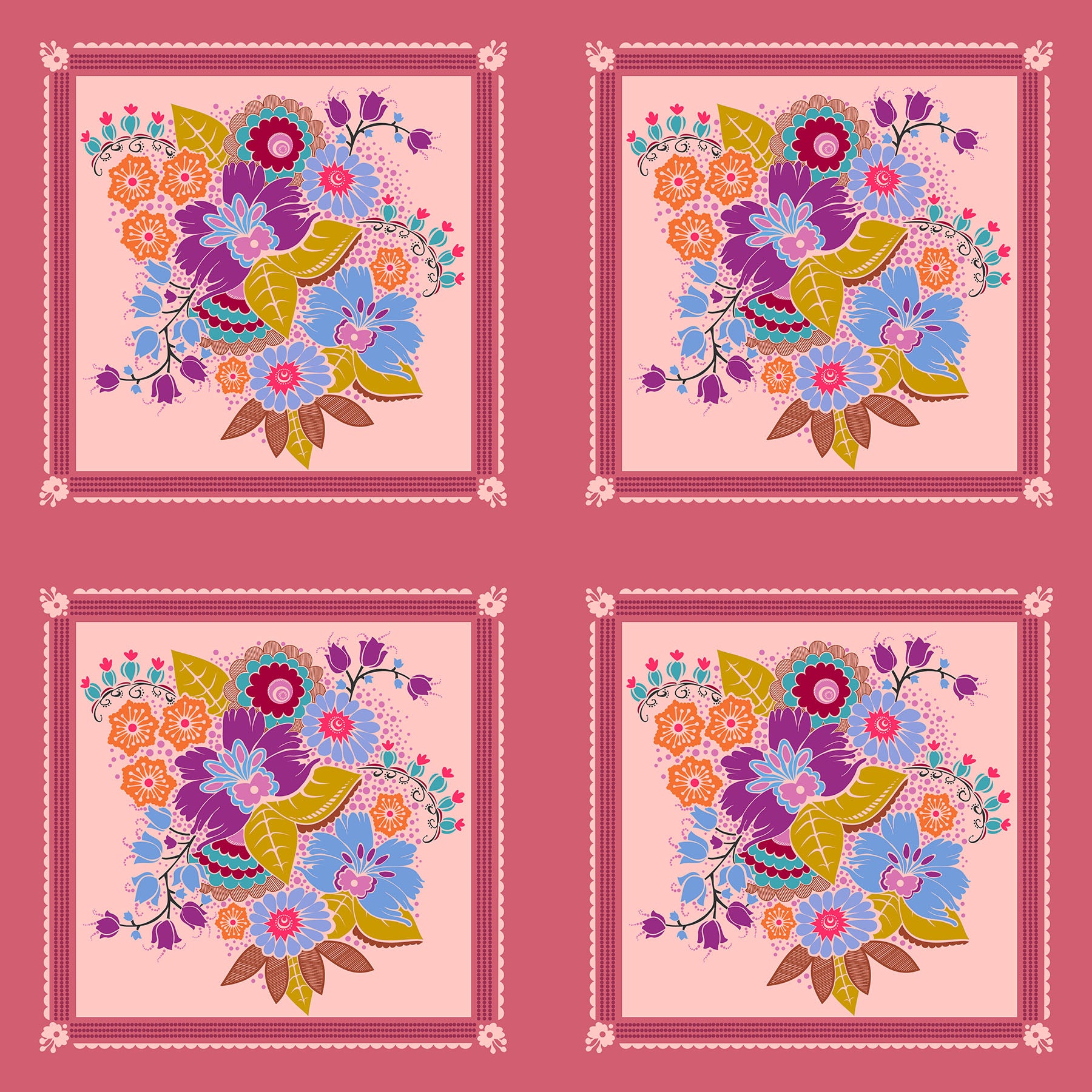 Square Dance in Glow quilting fabric, part of the Allegory fabric collection by Anna Maria Textiles (SKU: AMT144-23L)