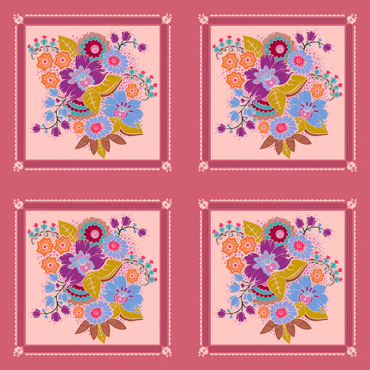 Square Dance in Glow quilting fabric, part of the Allegory fabric collection by Anna Maria Textiles (SKU: AMT144-23L)