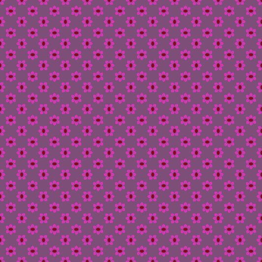 Stamped in Plum quilting fabric, part of the Allegory fabric collection by Anna Maria Textiles (SKU: AMT145-83V)