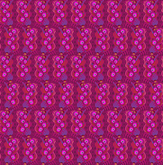 Tambourine in Magenta quilting fabric, part of the Allegory fabric collection by Anna Maria Textiles (SKU: AMT147-28L)