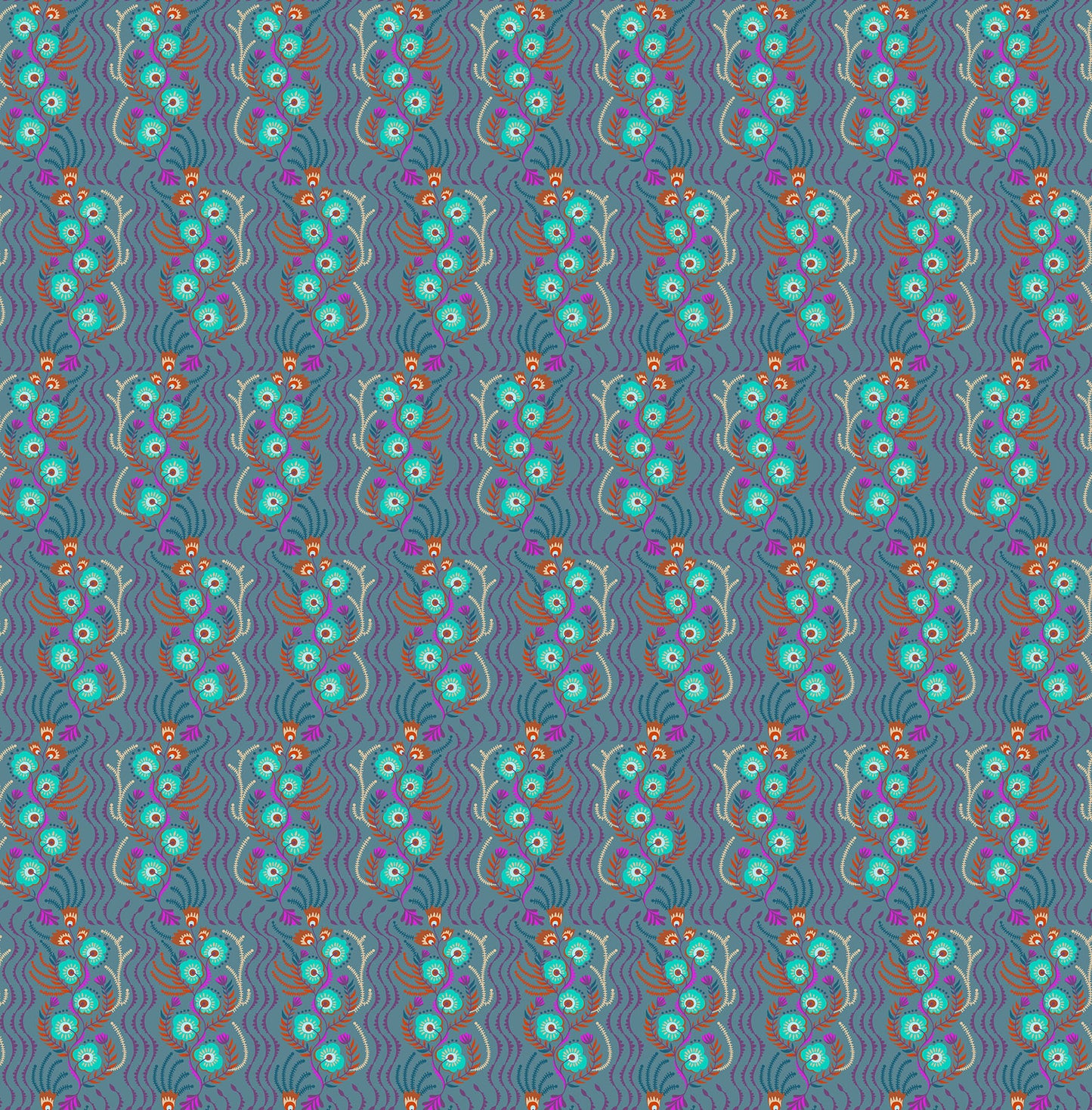 Tambourine in Storm quilting fabric, part of the Allegory fabric collection by Anna Maria Textiles (SKU: AMT147-63V)