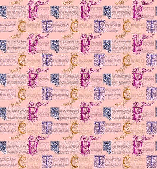Prose in Blush quilting fabric, part of the Allegory fabric collection by Anna Maria Textiles (SKU: AMT148-20L)