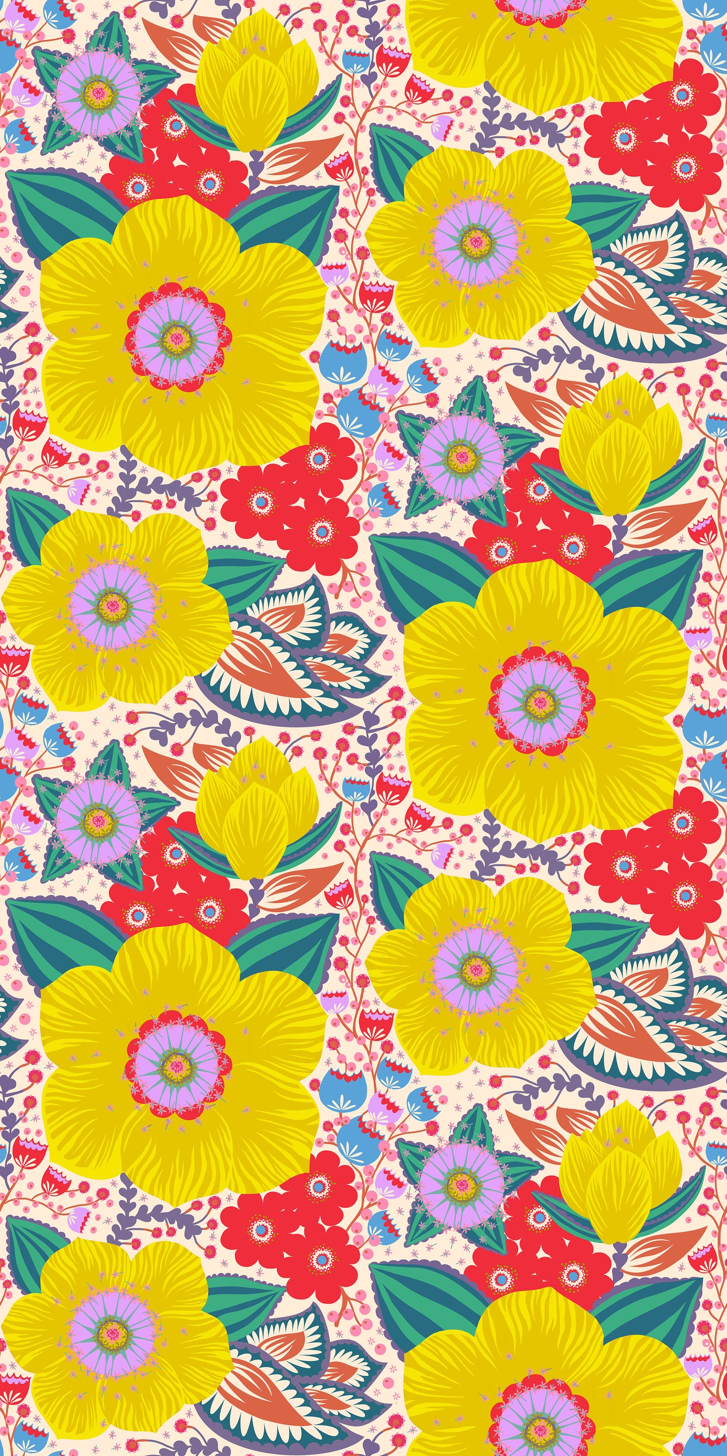 Honorable in Primary quilting fabric, part of the Overdressed fabric collection by Anna Maria Textiles (SKU: AMT149-12C)