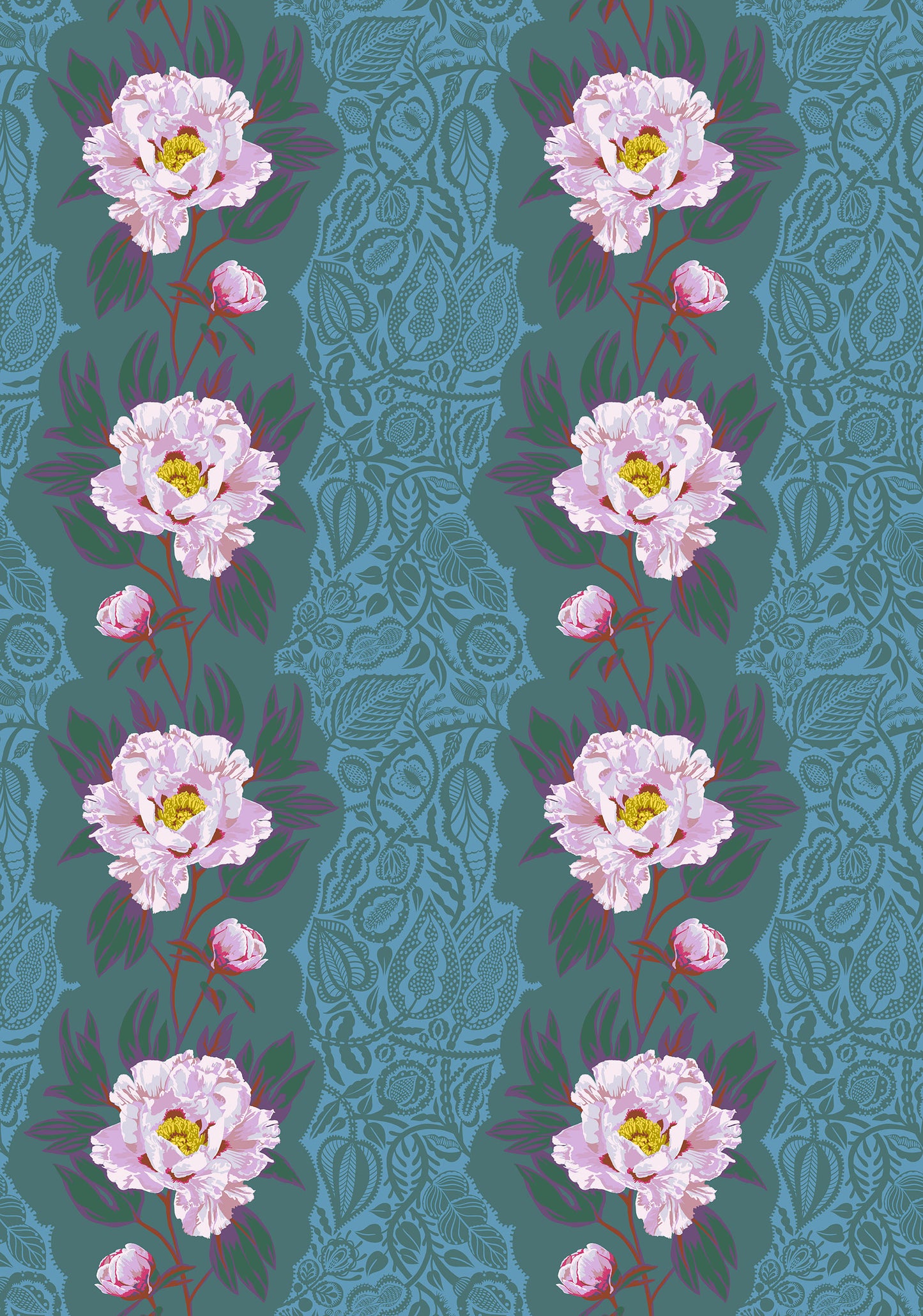 Triumph in Swim quilting fabric, part of the Overdressed fabric collection by Anna Maria Textiles (SKU: AMT153-75V)