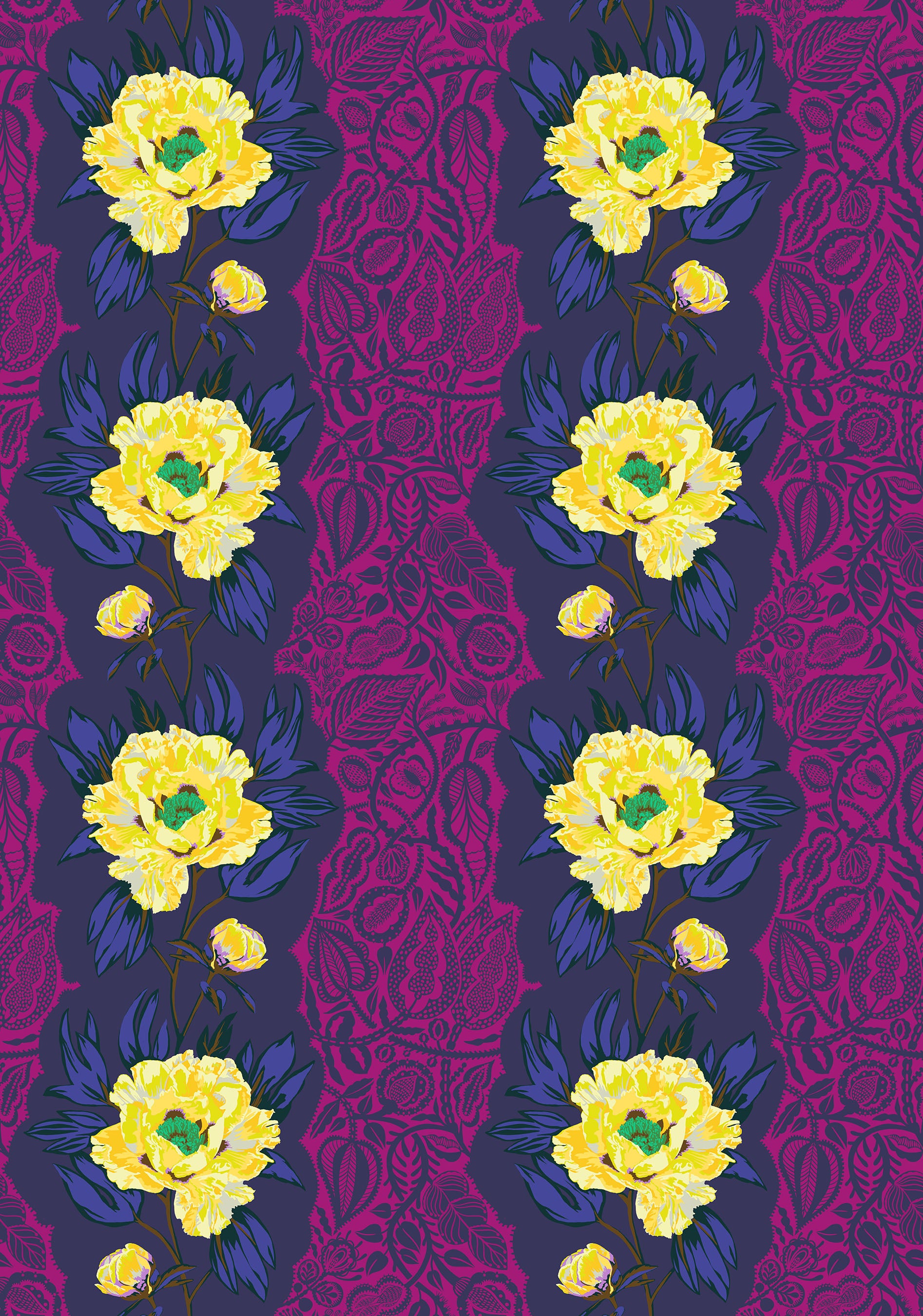 Triumph in Bob quilting fabric, part of the Overdressed fabric collection by Anna Maria Textiles (SKU: AMT153-86C)