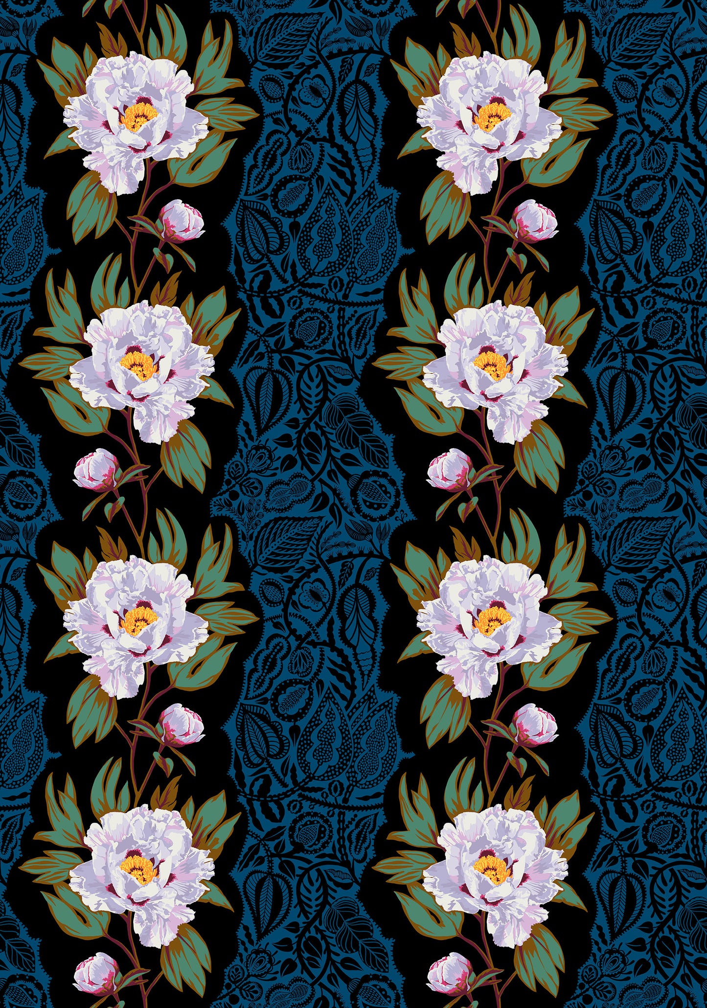 Triumph in Sink quilting fabric, part of the Overdressed fabric collection by Anna Maria Textiles (SKU: AMT153-99L)