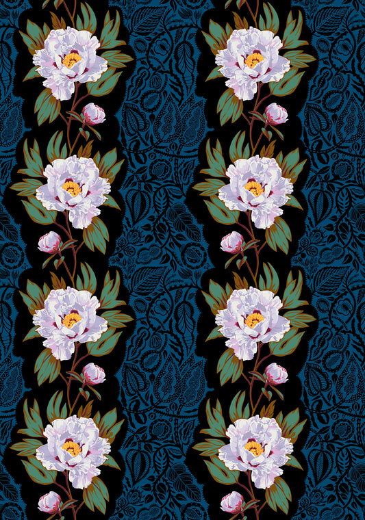 Triumph in Sink quilting fabric, part of the Overdressed fabric collection by Anna Maria Textiles (SKU: AMT153-99L)