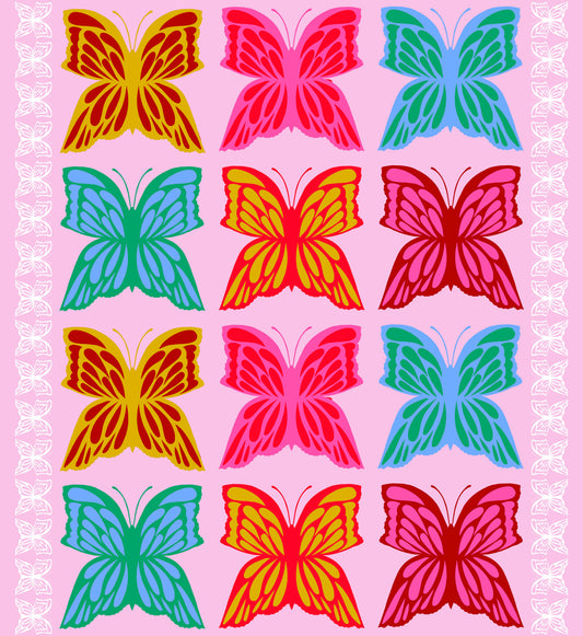 6 O'Clock in Candy quilting fabric, part of the Overdressed fabric collection by Anna Maria Textiles (SKU: AMT154-20C)