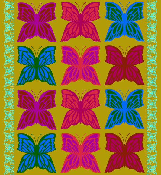 6 O'Clock in Bohemian quilting fabric, part of the Overdressed fabric collection by Anna Maria Textiles (SKU: AMT154-74L)