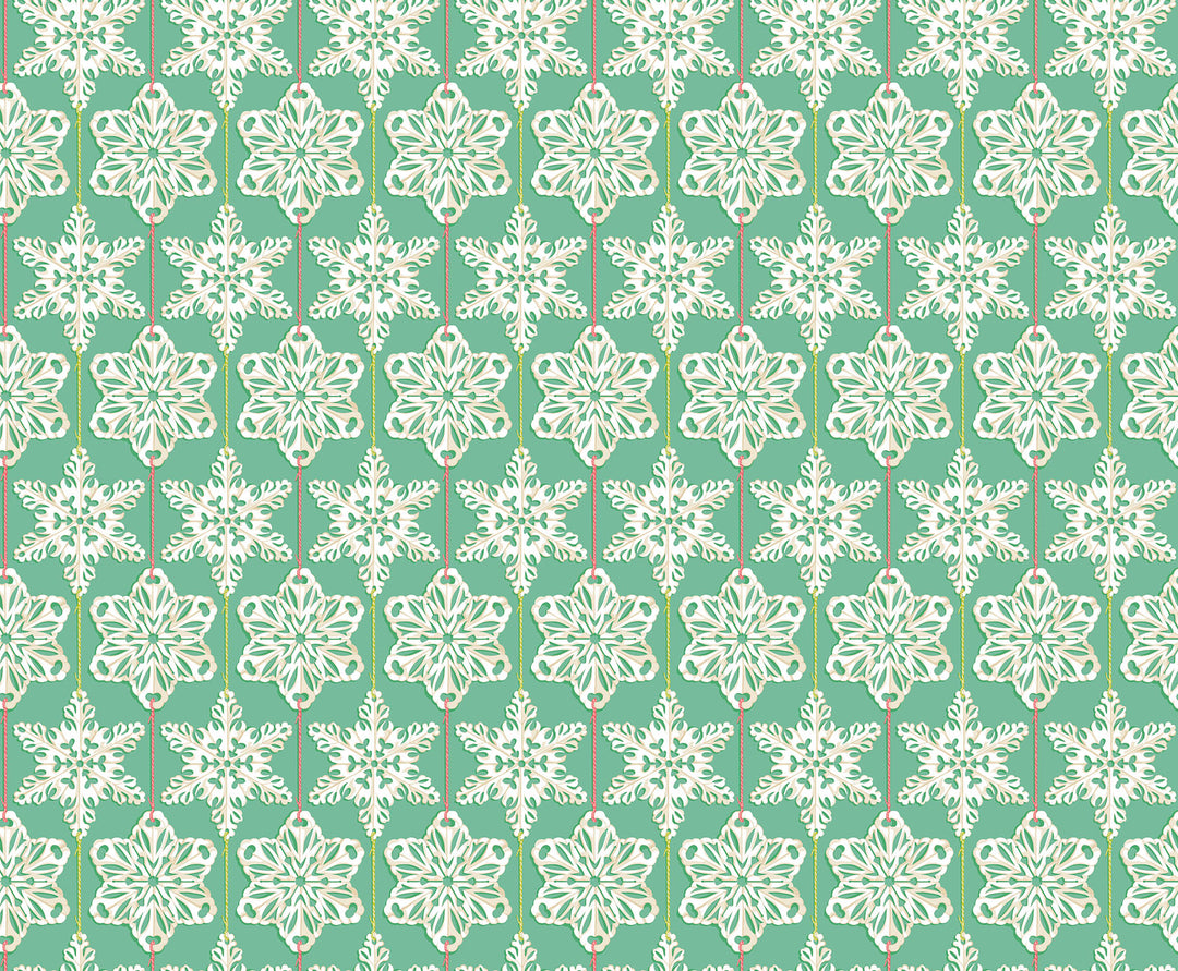 Paperflakes in Country quilting fabric, part of the Cozy Christmas fabric collection by Anna Maria Parry (SKU: AMT162-67V)