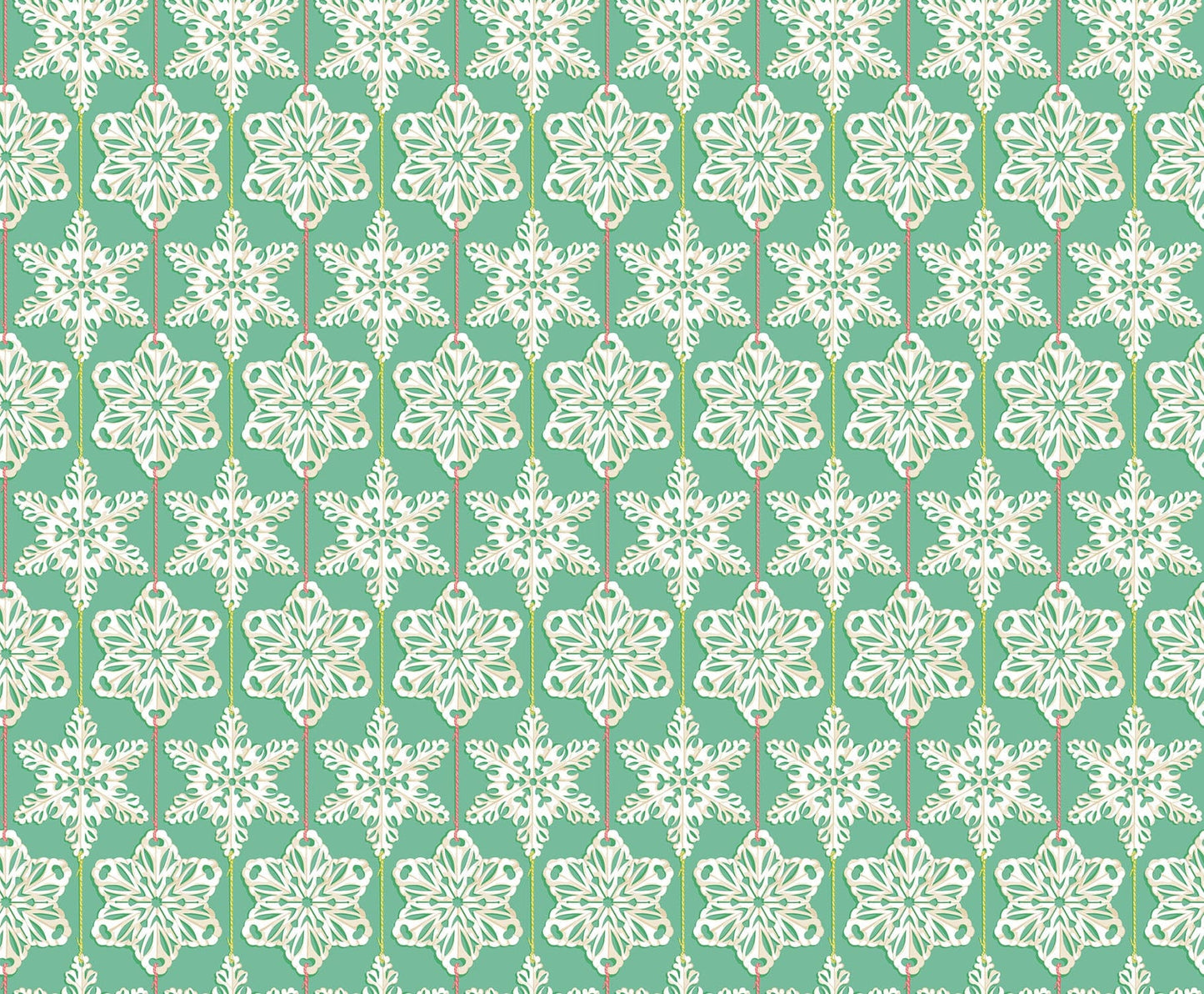 Paperflakes in Country quilting fabric, part of the Cozy Christmas fabric collection by Anna Maria Parry (SKU: AMT162-67V)