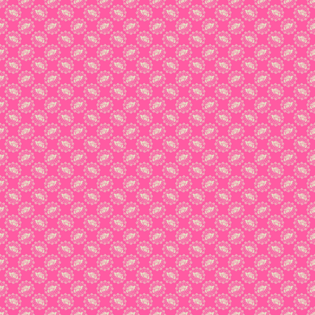 Peaceful in Joyful quilting fabric, part of the Cozy Christmas fabric collection by Anna Maria Parry (SKU: AMT163-25C)