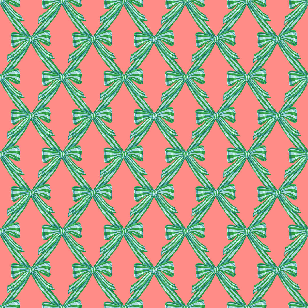 Wrapped in Beachy quilting fabric, part of the Cozy Christmas fabric collection by Anna Maria Parry (SKU: AMT164-56V)