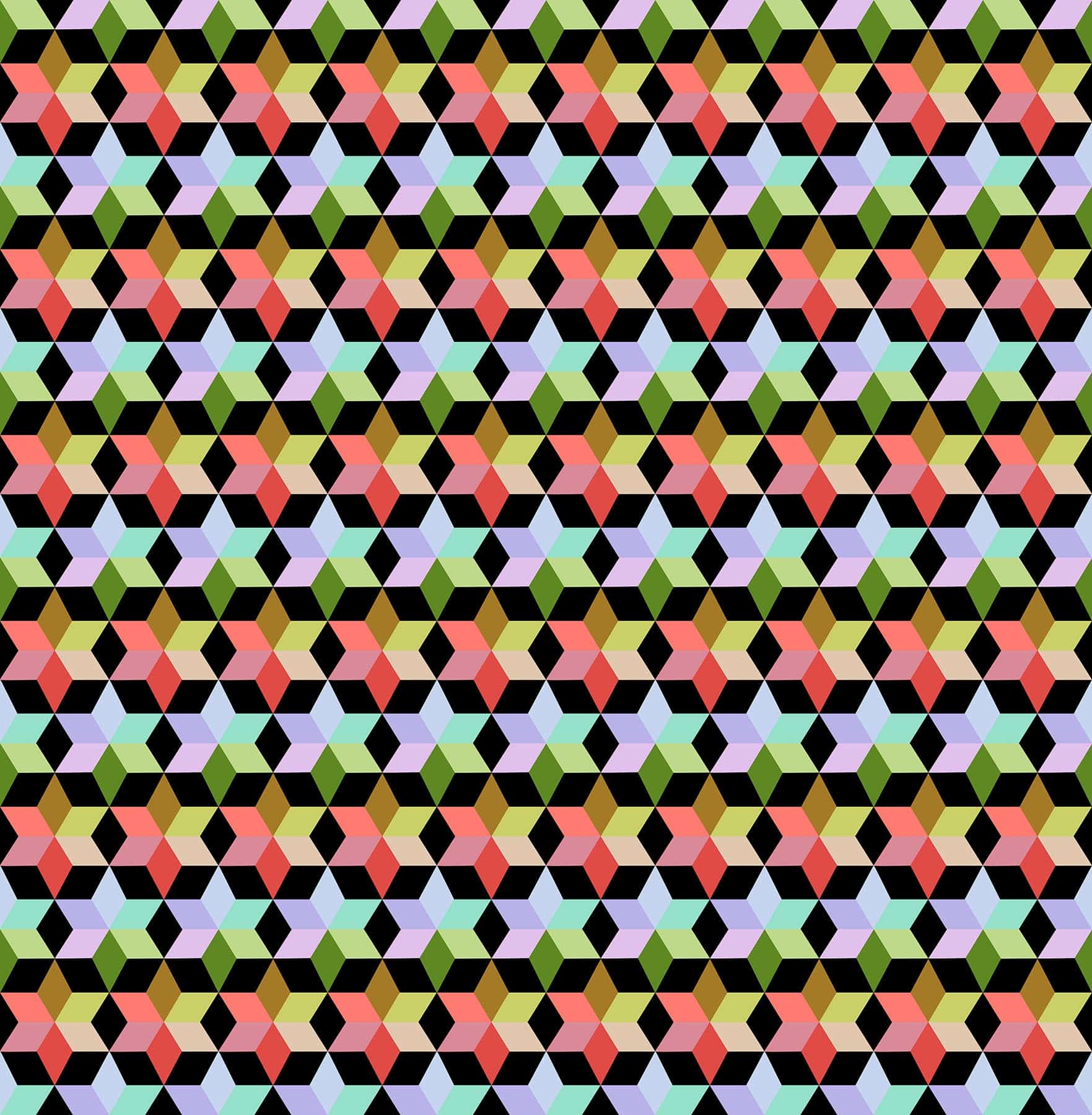 Starlight in Attic quilting fabric, part of the Cozy Christmas fabric collection by Anna Maria Parry (SKU: AMT165-99V)