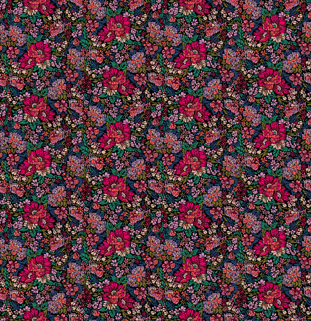 Mosaic in Painted quilting fabric, part of the Rhapsody fabric collection by Anna Maria Parry (SKU: AMT169-28L)