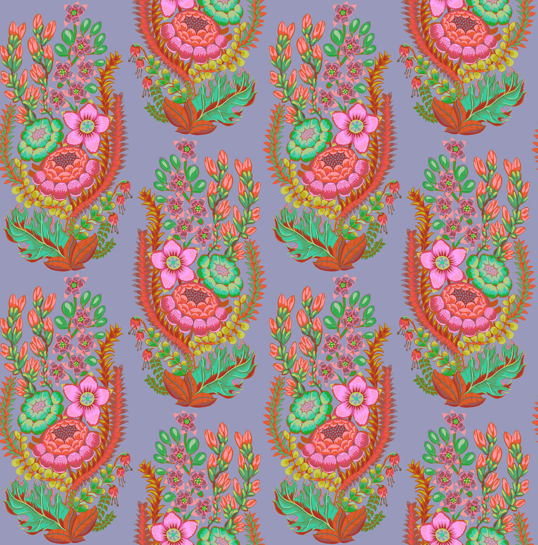 Outstretched in Periwinkle quilting fabric, part of the Rhapsody fabric collection by Anna Maria Parry (SKU: AMT170-45V)