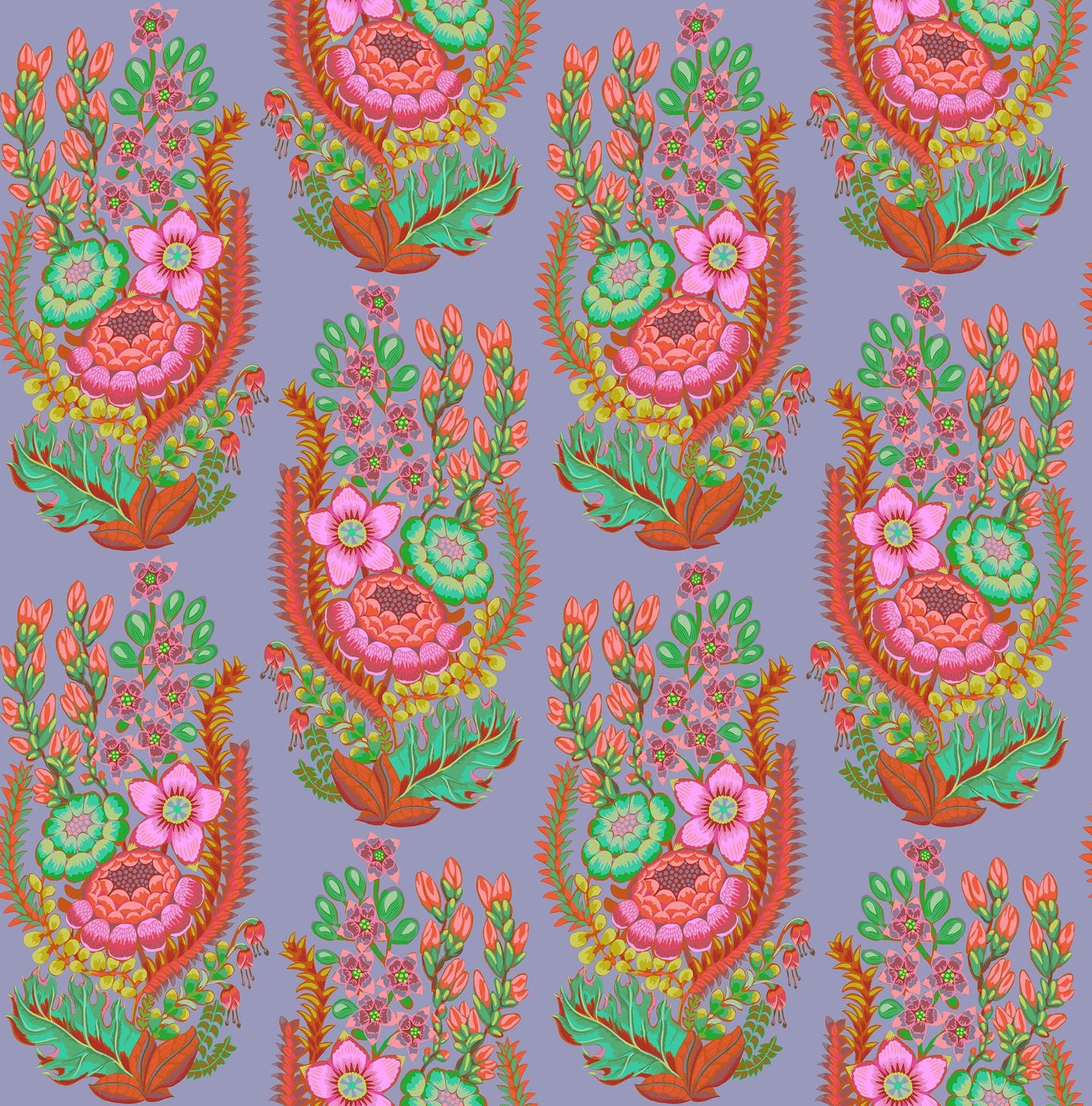 Outstretched in Periwinkle quilting fabric, part of the Rhapsody fabric collection by Anna Maria Parry (SKU: AMT170-45V)