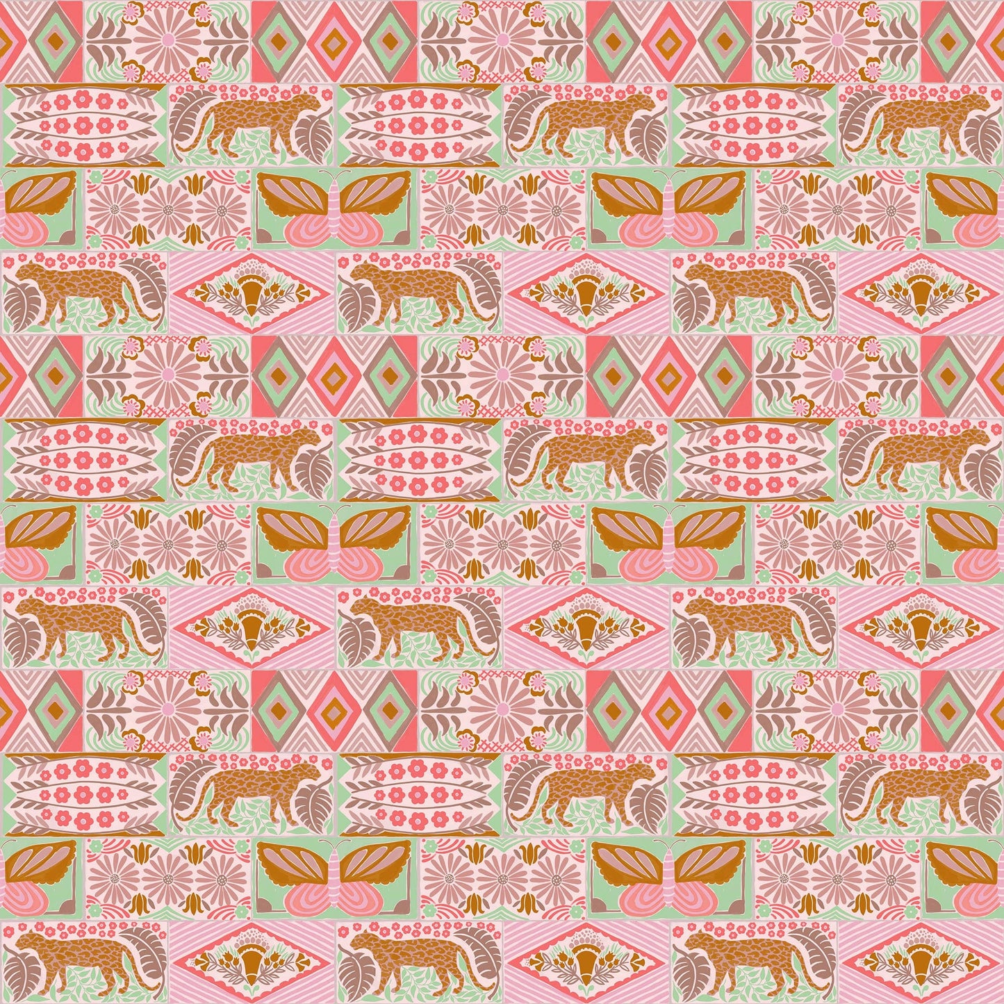 Bricklayer in Sand quilting fabric, part of the Rhapsody fabric collection by Anna Maria Parry (SKU: AMT174-20V)