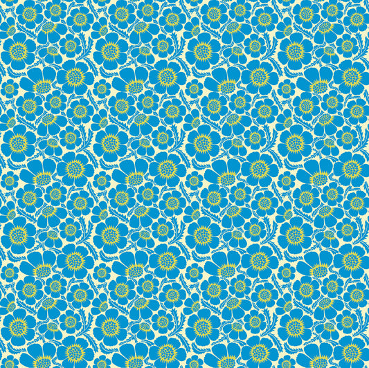 Prickly in Cerulean quilting fabric, part of the Clean Cut Cotton fabric collection by Anna Maria Textiles (SKU: AMT185-62C)