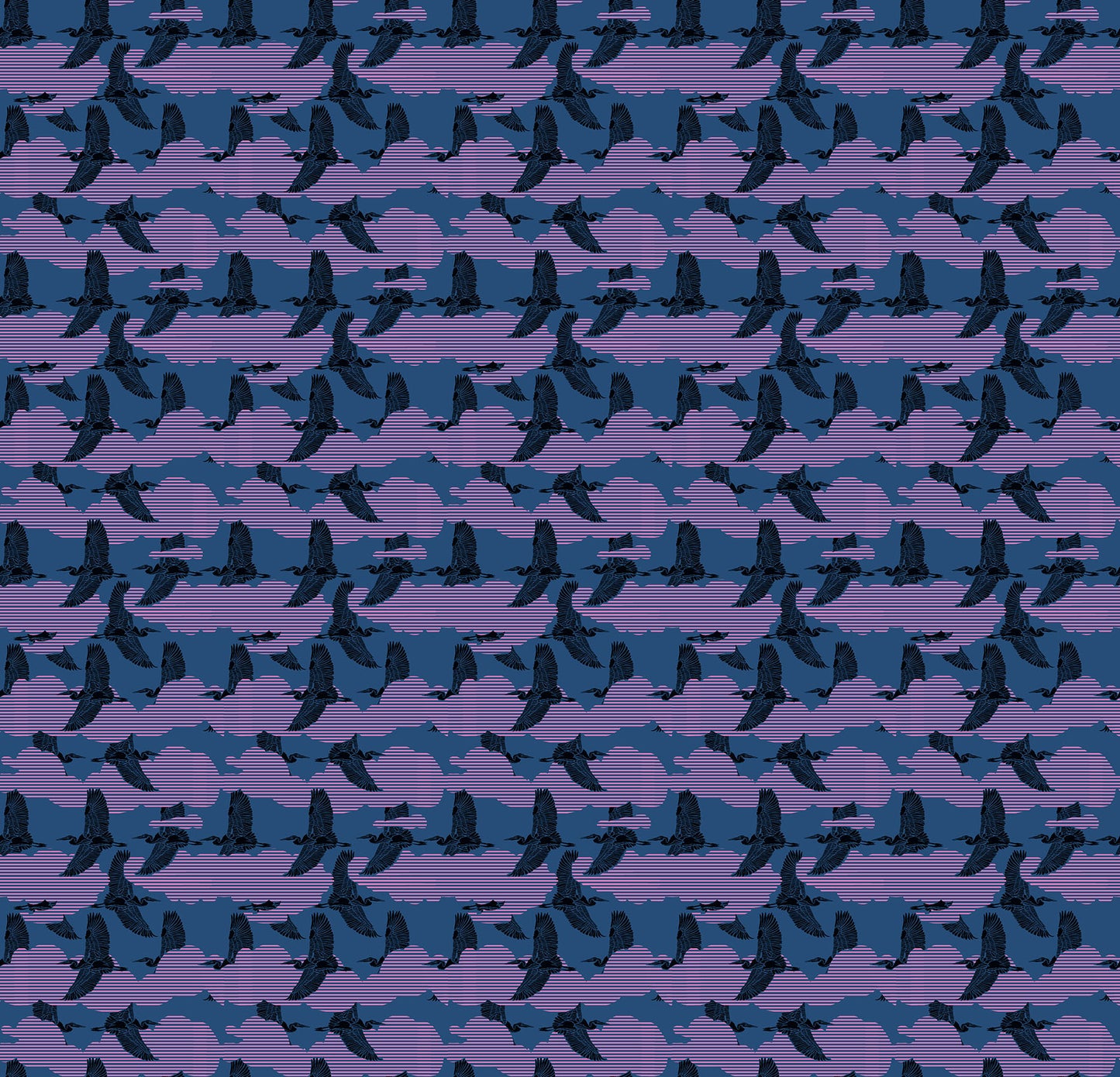 Sedge in Ink quilting fabric, part of the Mosaic Menagerie fabric collection by Anna Maria Textiles (SKU: AMT188-69L)