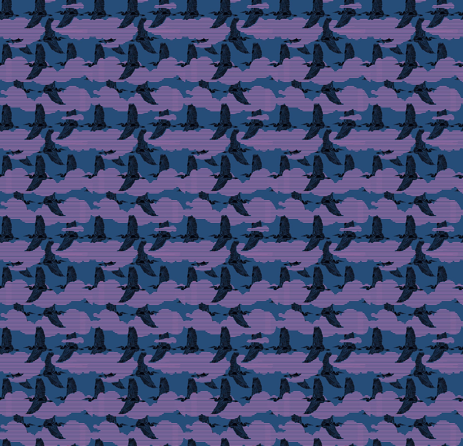 Sedge in Ink quilting fabric, part of the Mosaic Menagerie fabric collection by Anna Maria Textiles (SKU: AMT188-69L)