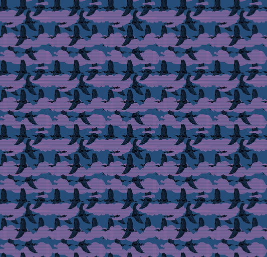 Sedge in Ink quilting fabric, part of the Mosaic Menagerie fabric collection by Anna Maria Textiles (SKU: AMT188-69L)