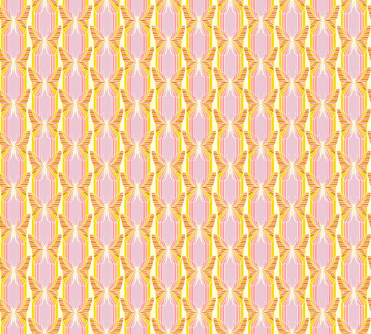 Hidden in Sunset quilting fabric, part of the Mosaic Menagerie fabric collection by Anna Maria Textiles (SKU: AMT189-52C)